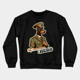 Doberman soldier Crewneck Sweatshirt